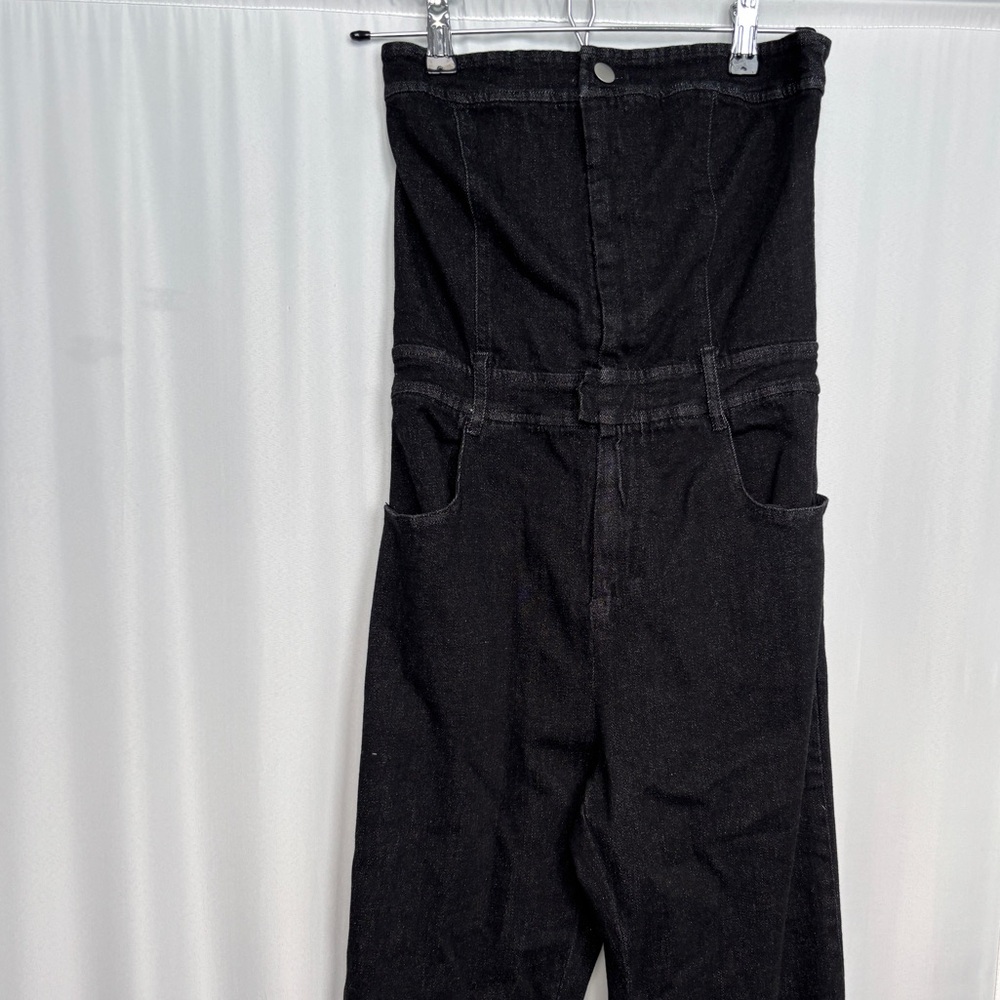 Strapless Denim Jumpsuit